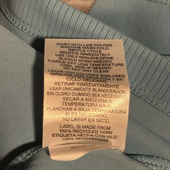 Mondetta Ladies' Soft Ribbed Short Sleeve Active Top, Adriatic Blue X-Small NWOT - Picture 5 of 11